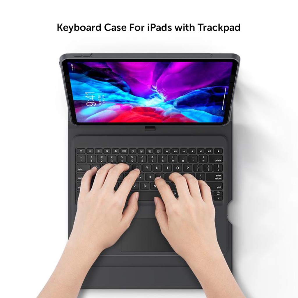 [Benks] Ultra Slim & Lightweight Bluetooth Keyboard Case With Trackpad