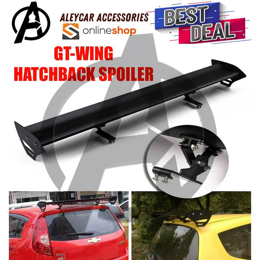 Adjustable Aluminum Hatchback Spoiler GT WING Style Car Spoiler ...
