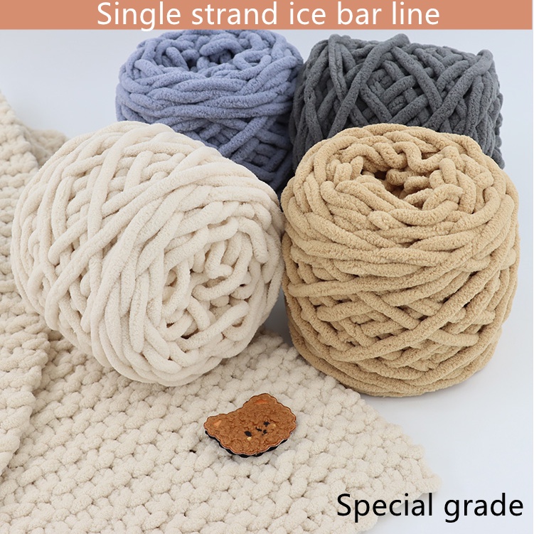 100g/1ball Soft Cotton Hand Knitting Yarn Chunky Woven Bulky Crochet ...