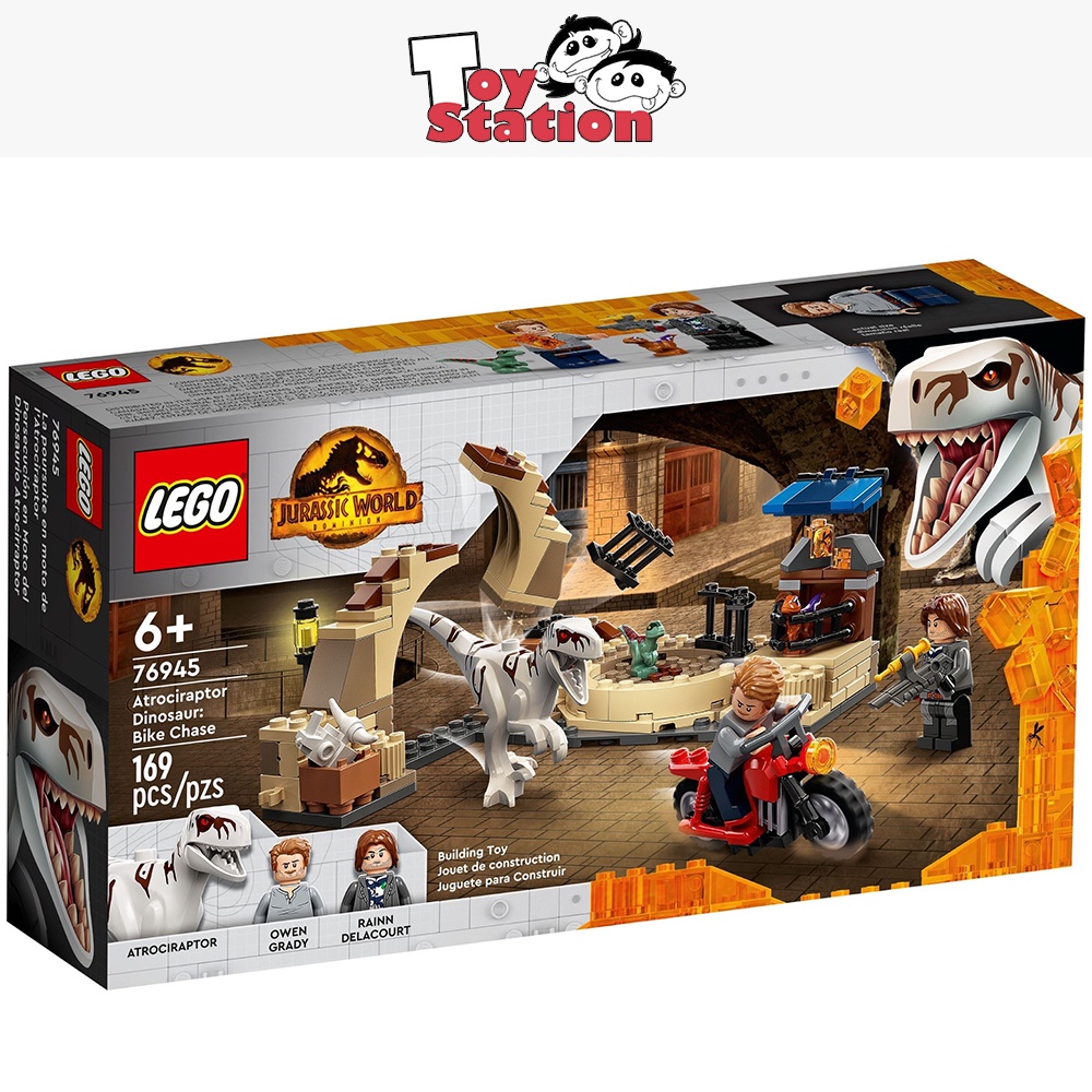 LEGO Jurassic World 76945 Atrociraptor Dinosaur Bike Chase | Shopee ...