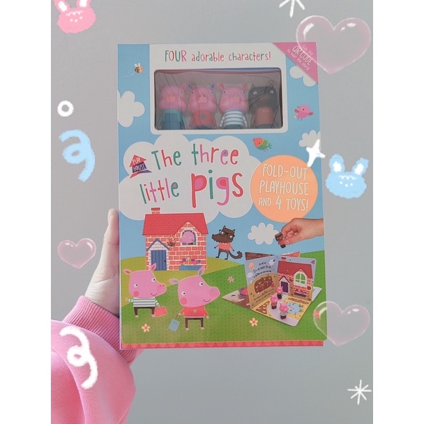 3D book puppet book Popup book The Three Little pigs | Shopee Singapore