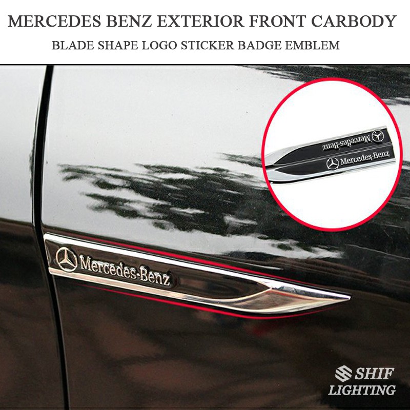 2 X AMG Carbody Side Blade Emblem Graphics Sticker Decal Logo For Mercedes  Benz