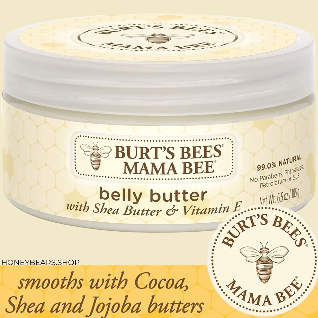 🇺🇸Burt's Bees Mama Bee Belly Butter, Stretch Mark Cream, Fragrance Free