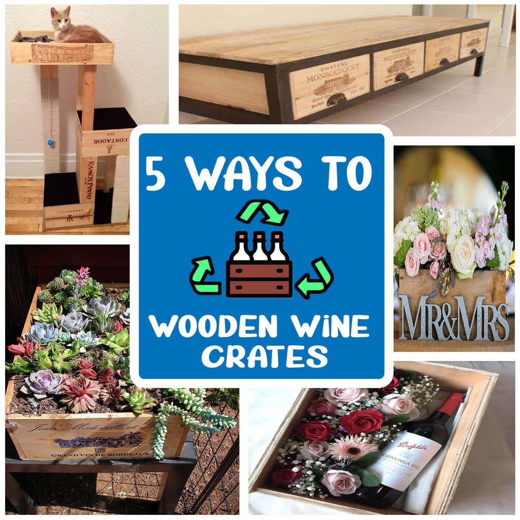 Wooden Crates / Wine Crates / Wooden Boxes / Wine Boxes Shopee Singapore