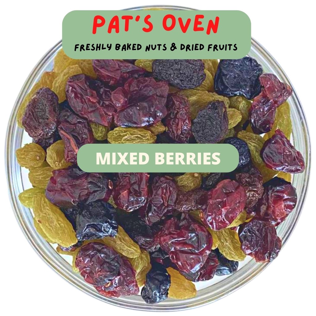 Berries Mix ( Cranberries, blueberries, green raisins) , Pats Oven