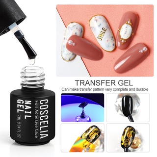 Makartt Nail Foil Glue Gel for Nail, Foil Gel Transfer for Nails Art  Stickers Strong Adhesion