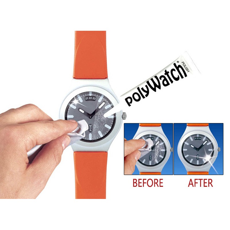 Polywatch Watch Polish Scratch Remover for Glass Crystals Plastic Repair