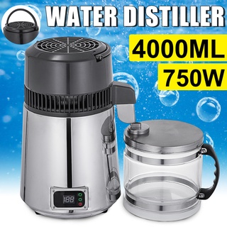 4L Dental Distilled Water Machine Filter Stainless Steel Electric  Distillation Purifie 110V 220V