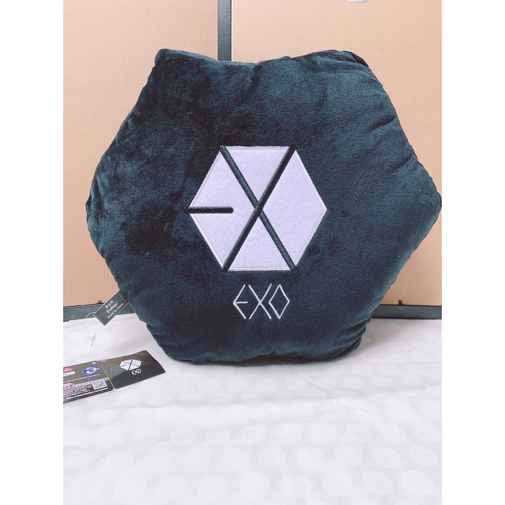 Exclusive EXO Merchandise/ Collectible - Logo Plushy Cushion | Shopee ...