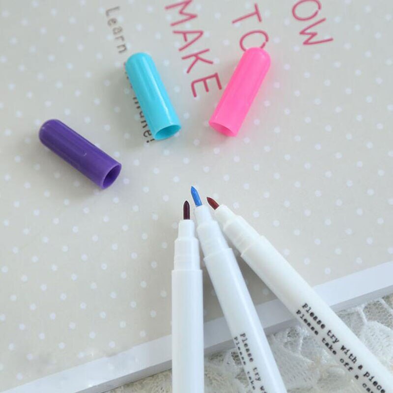 1PC Ink Disappearing Fabric Marker Pen DIY Cross Stitch Water Erasable Pen