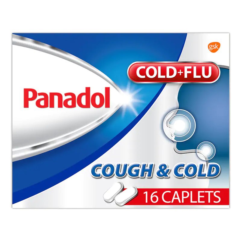 PANADOL Cough and Cold, Fast and Effective MultiSymptom Relief for Cold and Flu, Cough, Sore