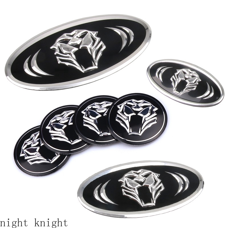 Night knight 3D Modified Tiger Head Alloy Car Front Grille Emblem Auto ...
