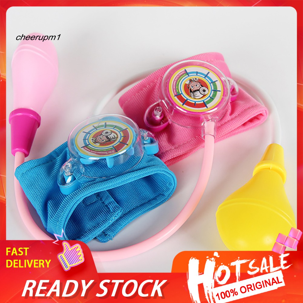 CHE_Simulated Blood Pressure Cuff Monitor Doctor Pretend Play Kids Education Toy