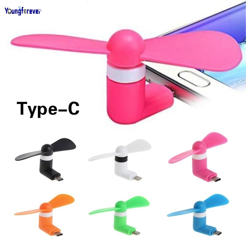 Portable Mini Type-C Fan/ Flexible Cooling Handheld Fans For Android ...