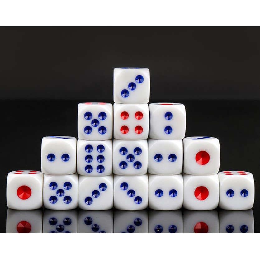 10 Pcs Game Dice Standard White 13mm/15mm/16mm/20mm | Shopee Singapore