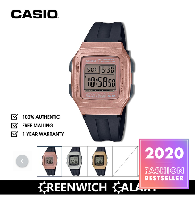 Casio Latest Digital Sports Watch (F-201W Series) | Shopee Singapore