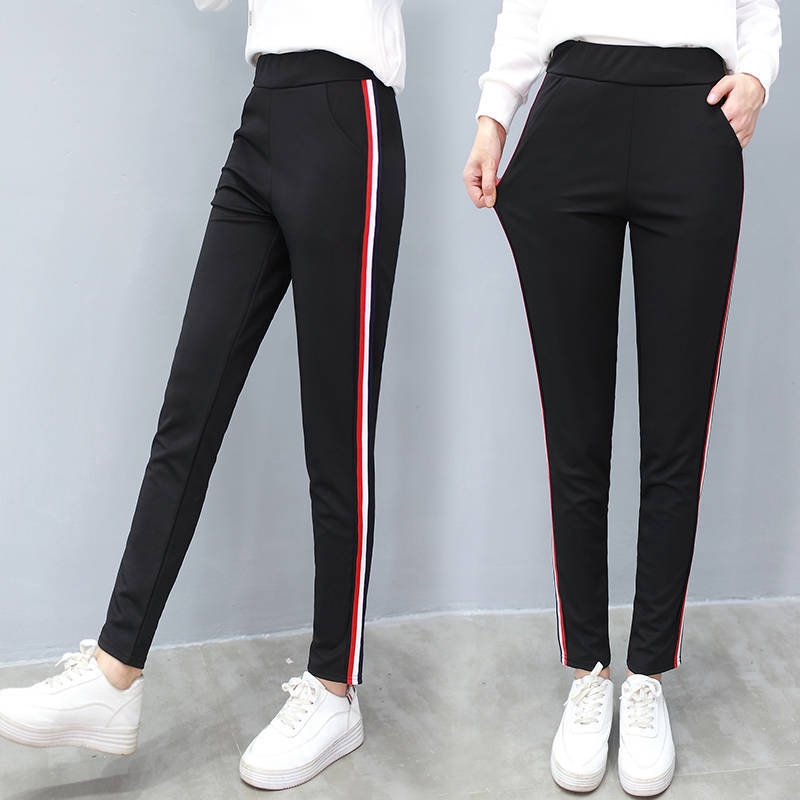 Hand-worn High Waist Nine Points Jeans