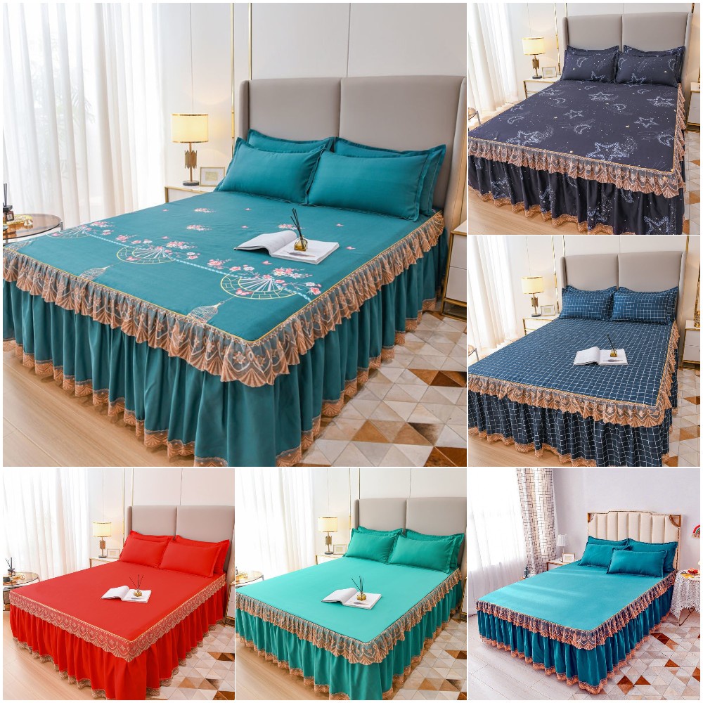 Silk bed skirt clearance king