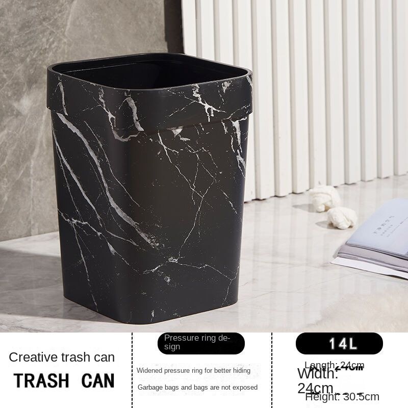 Ins Style Retro Imitation Wood Grain Trash Can Household Creative   8c548ab6d27d77fe1563d5981a25d760