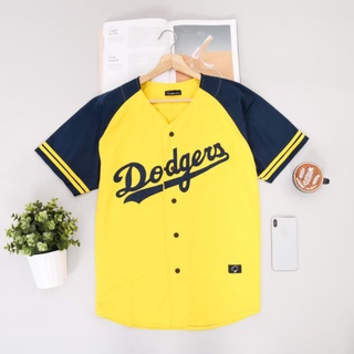 PRIA Dodgers yellow baseball jersey Men Women