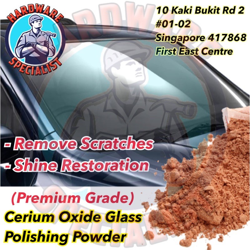 10Pcs Glass Scratches Polishing Kit Car Windows Repair Tool Cerium Oxide  Powder 