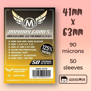 Mini USA Card Sleeves (41x63mm) - Mayday Games