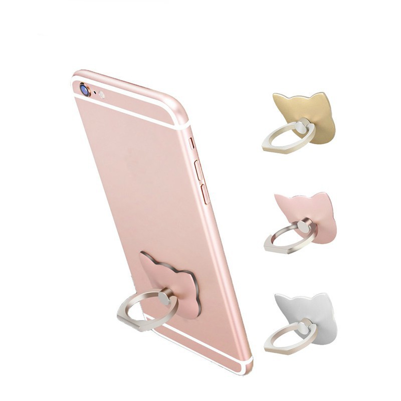 360 Degree Finger Ring Cat Ring Cute Mobile Phone Stand Holder