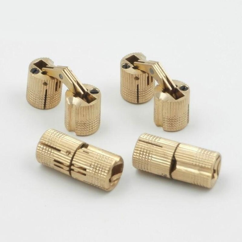 Bucket Concealed Hinge Copper Barrel Hinges Cylindrical Hidden Cabinet ...