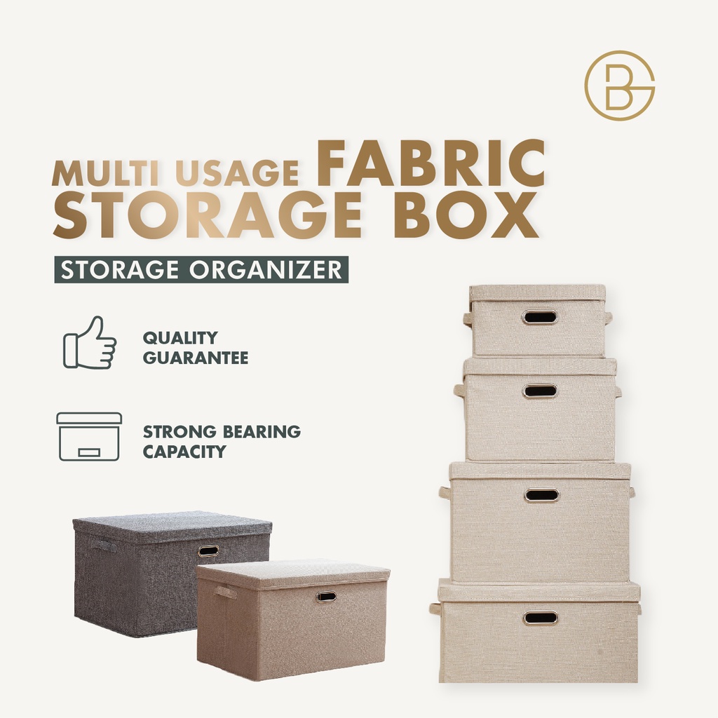 Multi Usage Fabric Storage Box | Storage Box stools | Folding storage ...