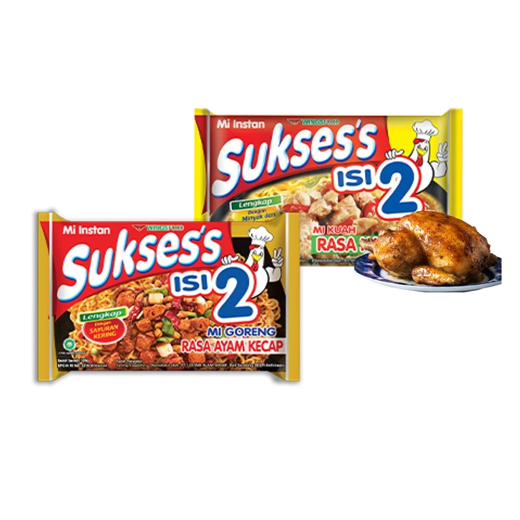 Mie Suksess Goreng Ayam Kecap 129GR + Mie Suksess Kari Ayam 116 gr - Gambar 2