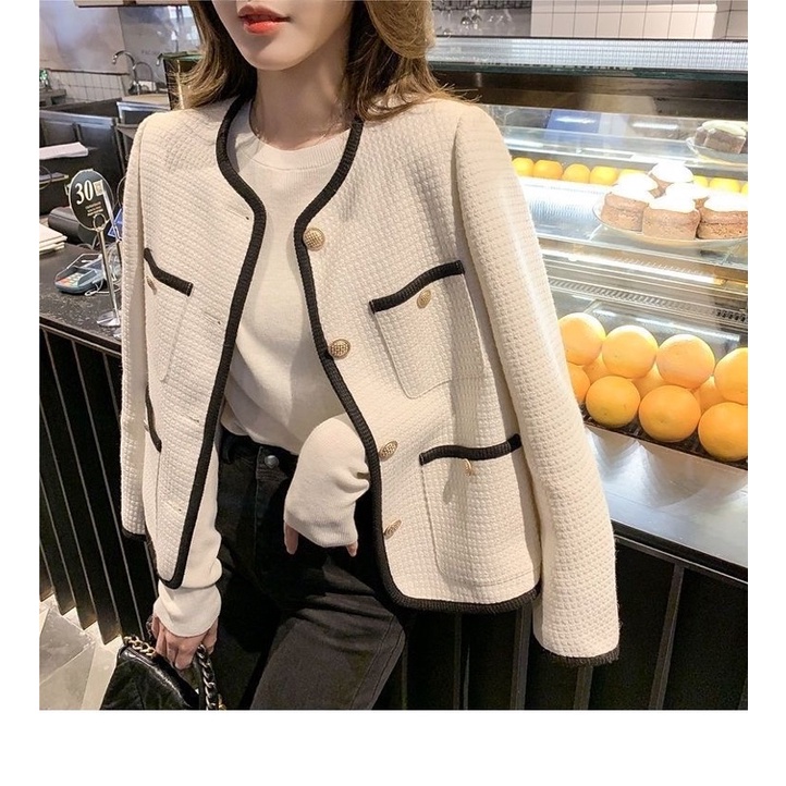 LADIES STREET Women s Korean style casual short jacket new wave loose casual long sleeve coats office icon place wear