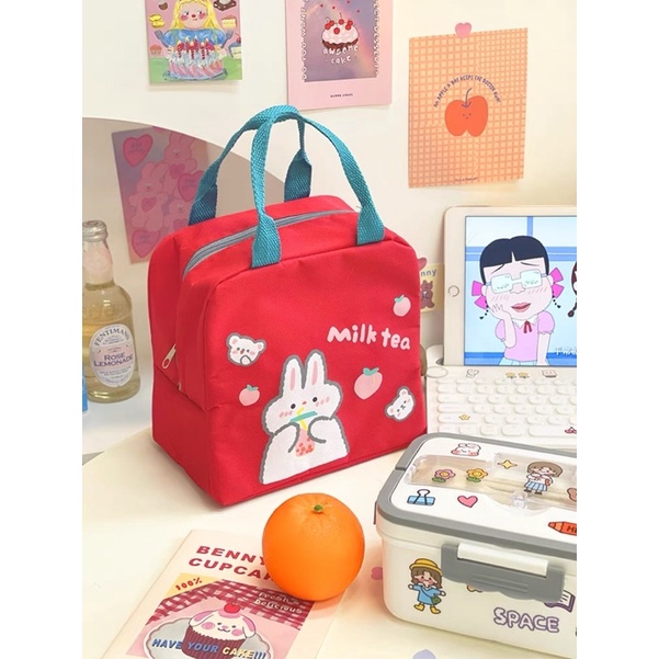 🔥SG ready stock 🔥 lunch box bag / thermal lunch bag /Stroage bag