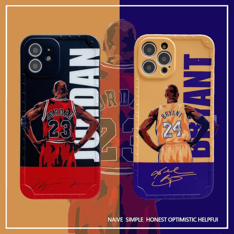 NBA Kobe Bryant Michael Jordan Phone Case for iPhone 15 14 13 12