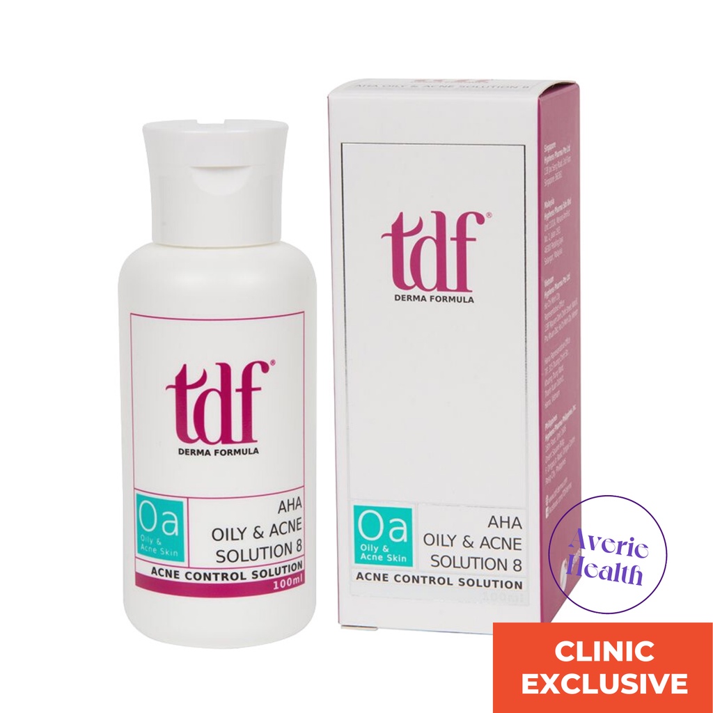 TDF AHA Acne Solution 100ml Glycolic Acid, Unclog Pores, Textured