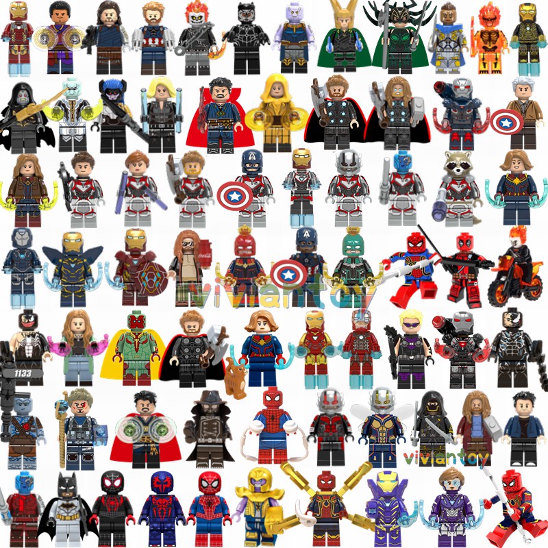 Superheroes Minifigures Building Blocks DIY Kids Toys Gifts