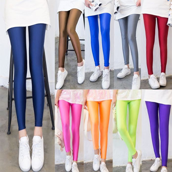 READY STOCK Women Plus Size Leggings Pants Stretch High Waist Black Casual  Long Pocket Pants