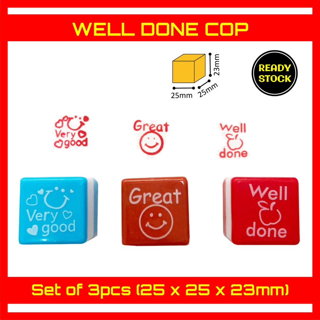 Well Done Cop (Set of 3pcs) | Shopee Singapore