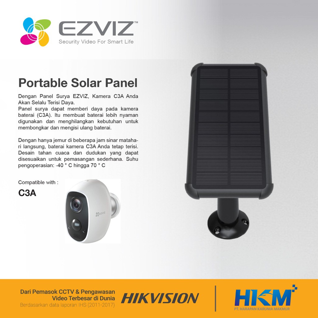 Ezviz c3a best sale solar panel