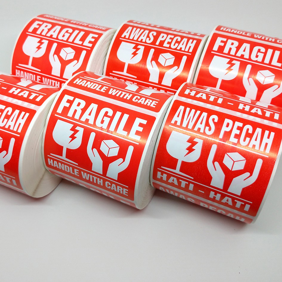 Fragile Handle Label Sticker with Care Sticker Beware of Breakage of ...