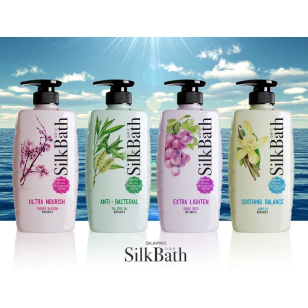 SilkPro Silk Bath Botanics Body Wash 750ml | Shopee Singapore