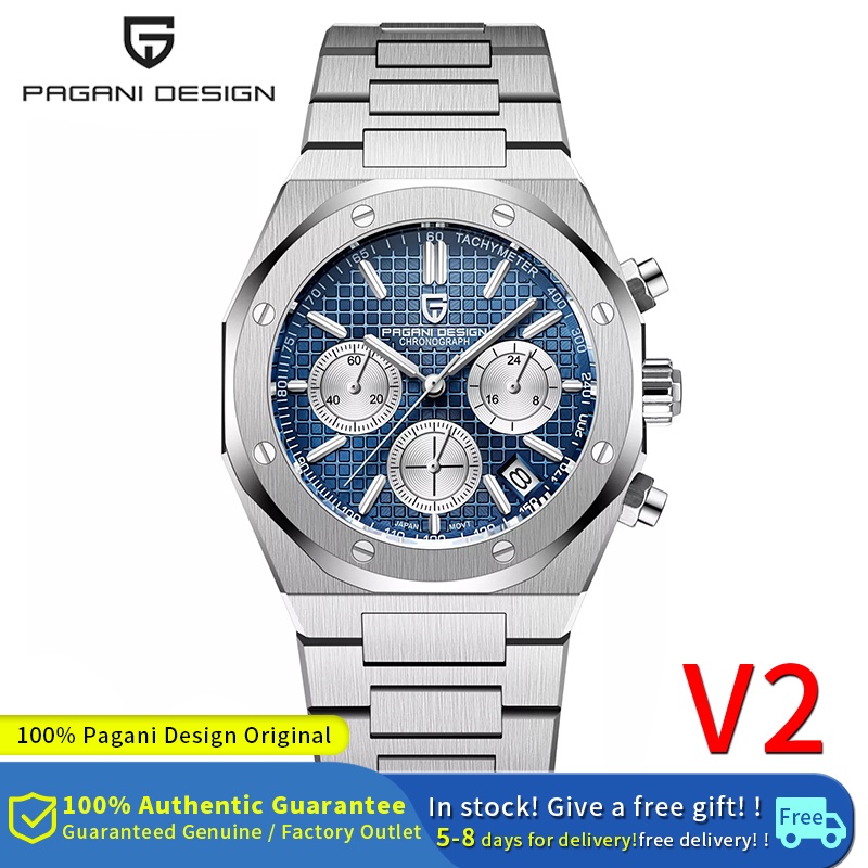 Pagani Design 40MM Men Quartz Watches Japan VK63 Chronograph 100M