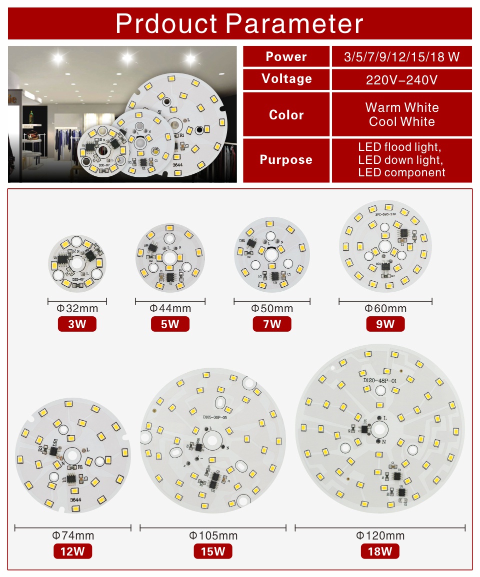LED GU10 MR16 5W 8W 10W E27 E14 LAMPADINE Porta Faretti Incasso - Foto 7