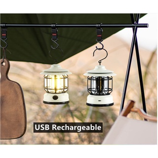 New Lamp Type C Charging USB Outdoor Camp Light Power Bank Hanging Dimmable  LED Retro Lamps Vintage Camping Lantern - China LED Camp Lights, Camping  Lights Rechargeable