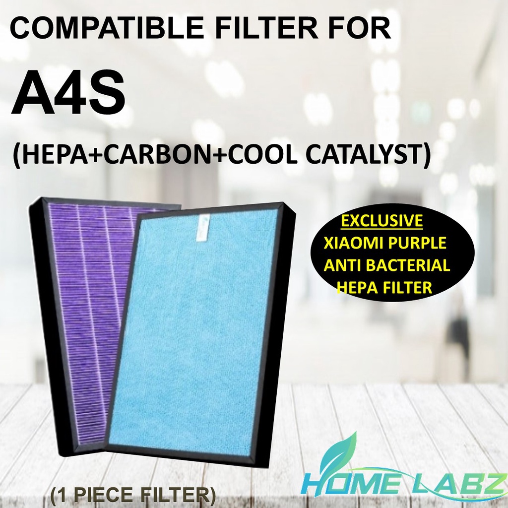 A4S Compatible Filter (Purple Antibacterial HEPA)- Homelabz | Shopee ...