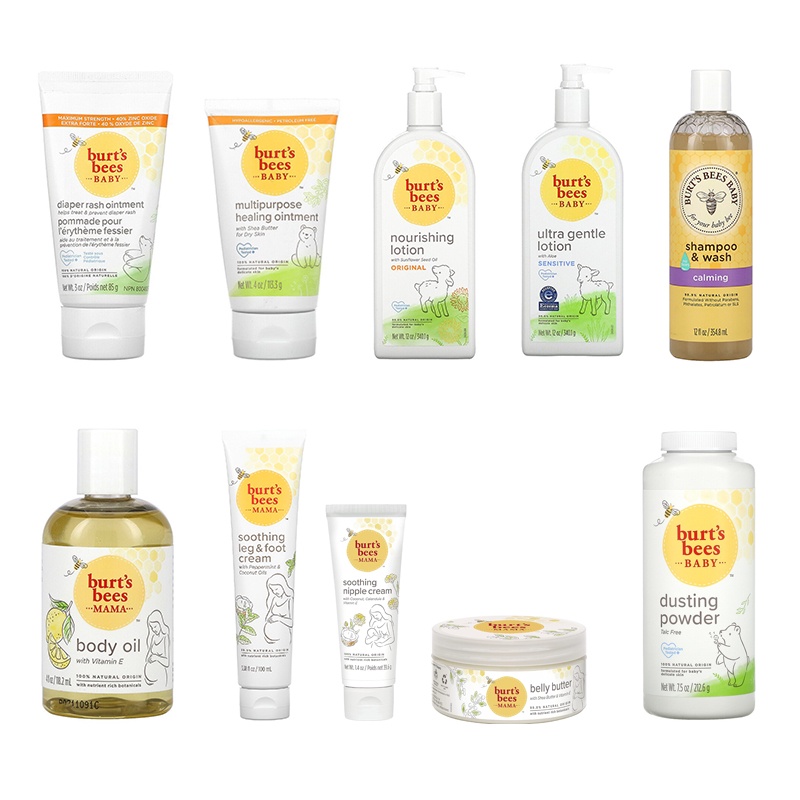 Burt's Bees, Baby Bee & Mama Bee, Diaper Rash Ointment, Belly Butter