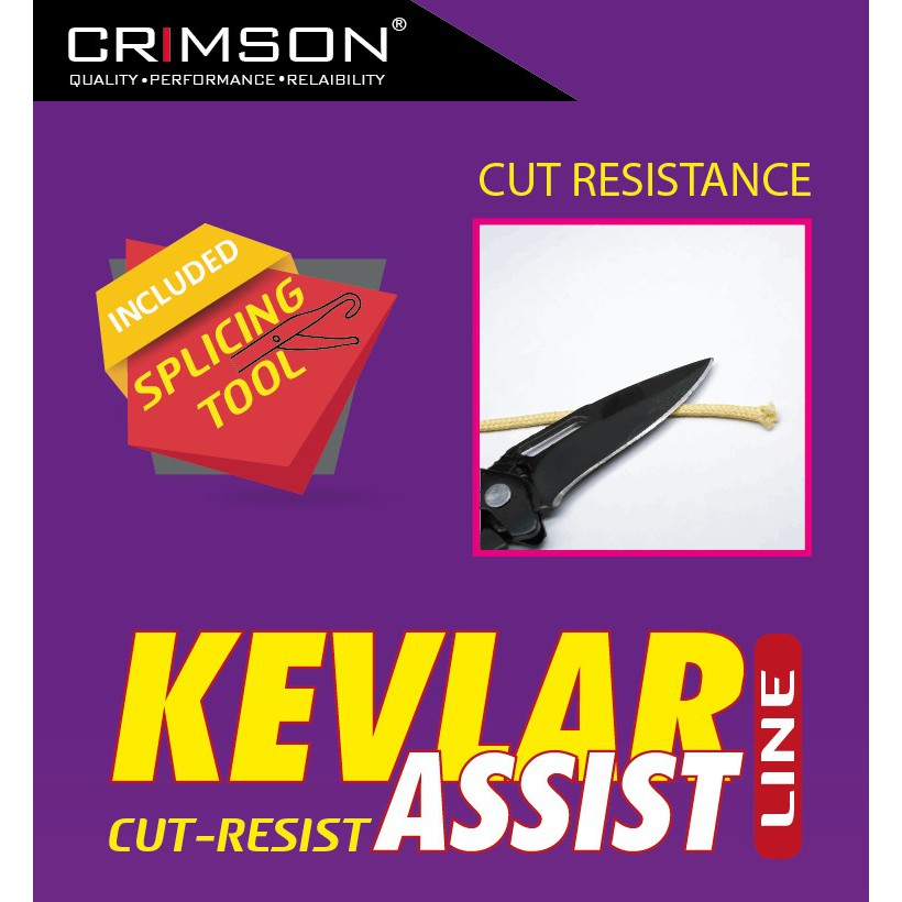 CRIMSON FISHING KEVLAR ASSIST CORD/LINE for rigging your Assist hooks ...