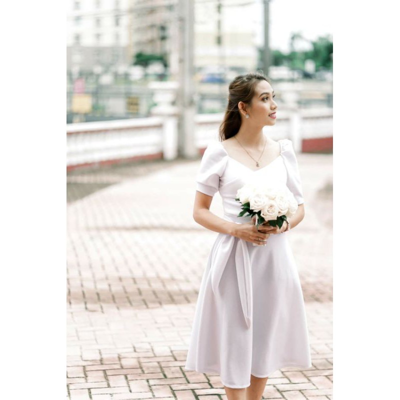 White short wedding on sale dresses plus size