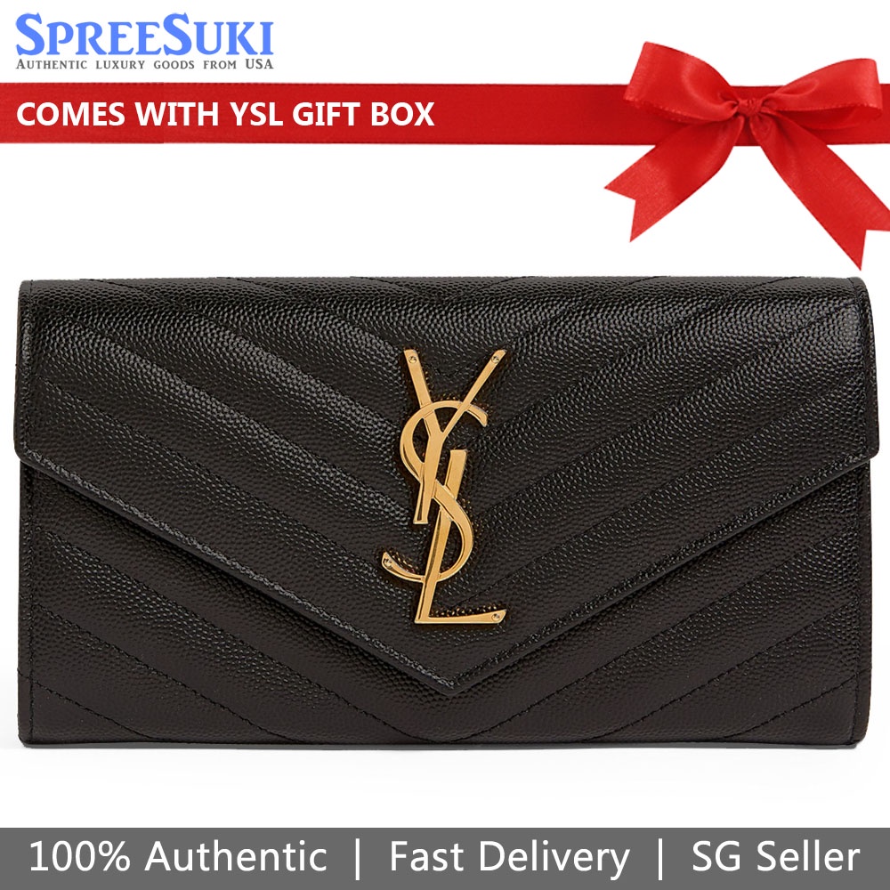 Monogram large flap wallet in grain de poudre embossed leather sale
