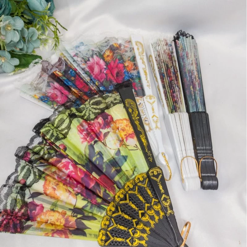 Kipas Spanyol Black Renda Souvernir Pernikahan Kipas Cantik Mewah