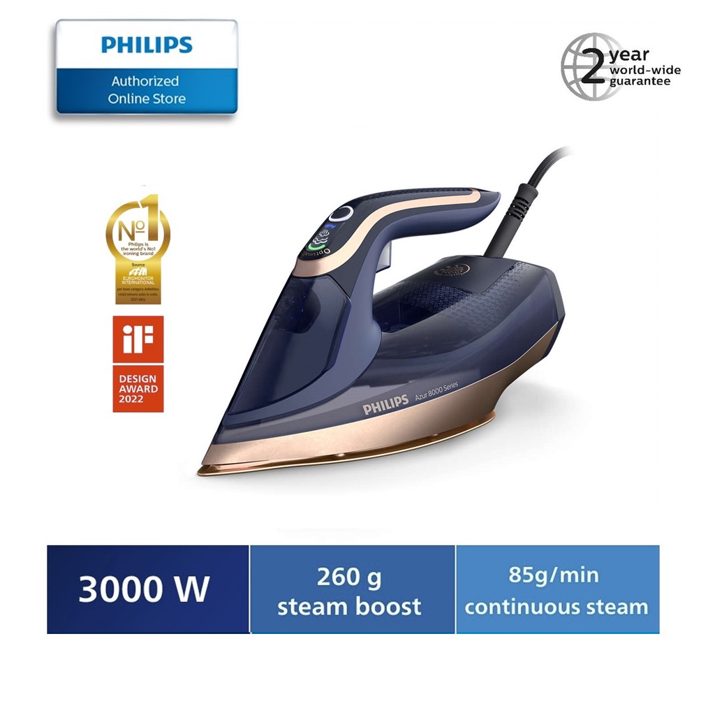 Philips Azur 8000 Series 3000W Steam Iron DST8050/26 | Shopee Singapore